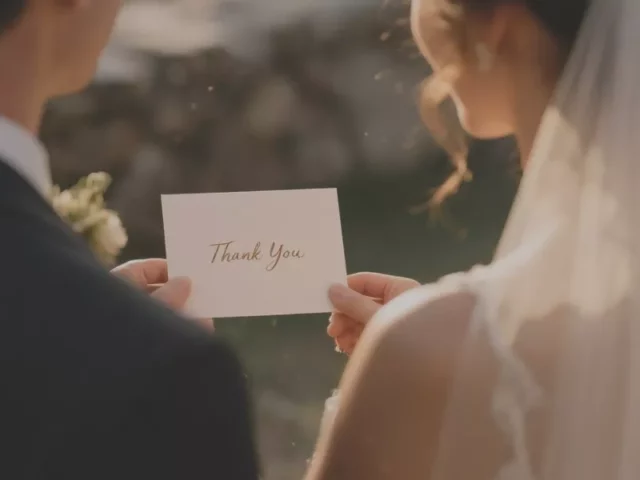Nach der Hochzeit – Die Danksagung